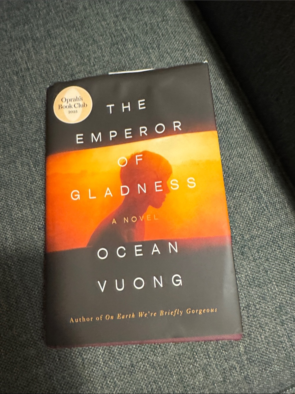 The Emperor of Gladness by Ocean Vuong - Orange & Black Hardcover